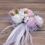 Stroik na świecę komunijną i chrzcielną | Linia AUREA™ Pudrowa Elegancja