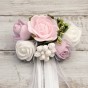 Stroik na świecę komunijną i chrzcielną | Linia AUREA™ Pudrowa Elegancja