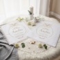 Szatka z koronką na Chrzest Święty LUMEN™ – personalizowana pamiątka z gołębicą
