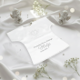 BIAŁY - Szatka na Chrzest PURE HEART z dżetami – personalizowana koszulka Chrztu Świętego