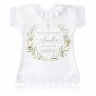 Szatka na Chrzest Święty OLIVA™ – personalizowana pamiątka z gałązką oliwną