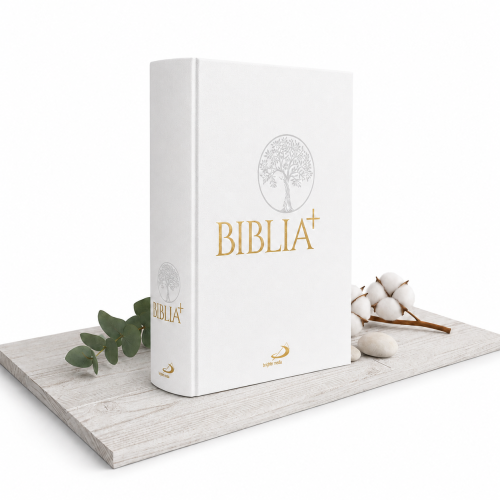 Biblia Plus. Pismo Święte czytane metodą skrutacji – biała oprawa płócienna