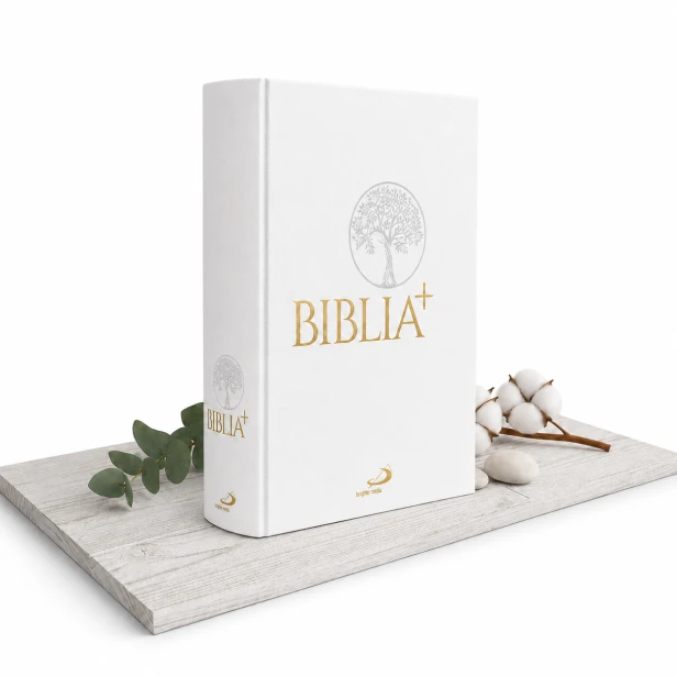 Biblia Plus. Pismo Święte czytane metodą skrutacji – biała oprawa płócienna