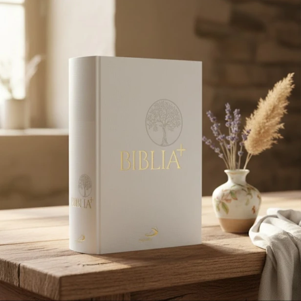 Biblia Plus. Pismo Święte czytane metodą skrutacji – biała oprawa płócienna