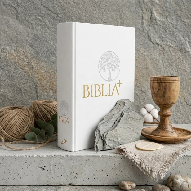 Biblia Plus. Pismo Święte czytane metodą skrutacji – biała oprawa płócienna