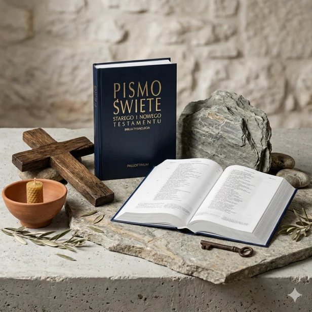 Pismo Święte Biblia Tysiąclecia – granatowa ekologiczna oprawa | Pallottinum