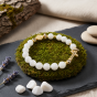SacraStone™ AVE MARIA – Bransoletka różańcowa OPAL BIAŁY
