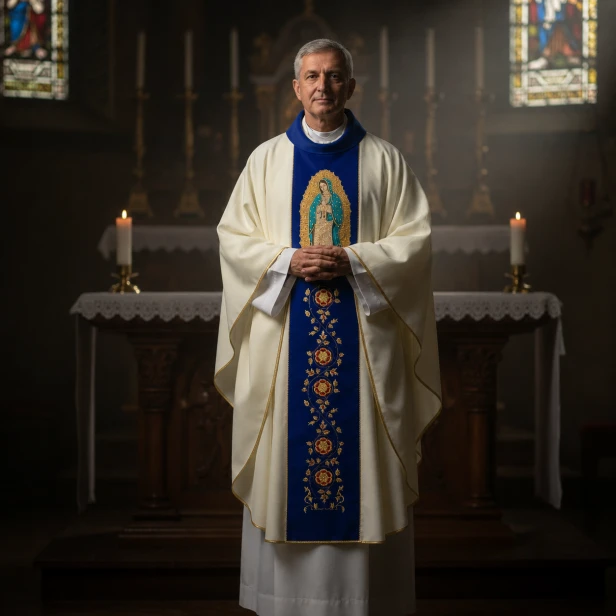 Ornat Maryjny haftowany | Matka Boska z Guadalupe