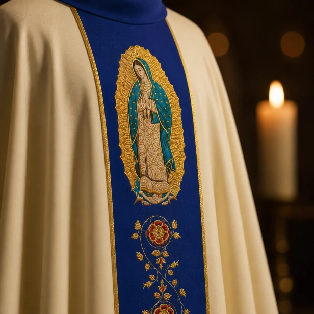 Ornat Maryjny haftowany | Matka Boska z Guadalupe