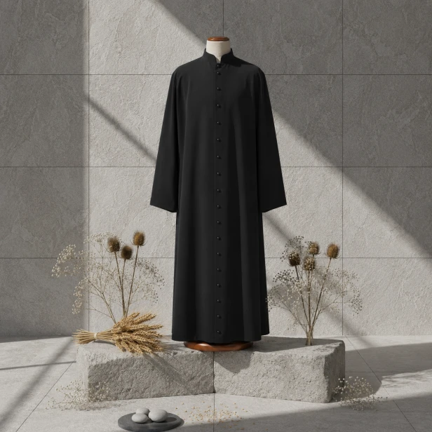 Sutanna kapłańska letnia - lekki tropik | Szaty liturgiczne
