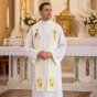 Stuła kapłańska haftowana – Jezus Miłosierny | Szaty liturgiczne
