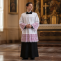 Komża kapłańska z bawełnianą gipiurą i podbitką kanonicką | Szaty Liturgiczne