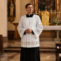 Komża kapłańska ecru z bawełnianą wstawką | Szaty Liturgiczne