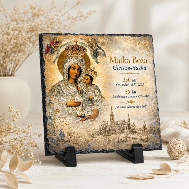 FOTOGRANIT z Matką Bożą Gietrzwałdzką – 150-lecie Objawień 1877–2027 | Linia AUREA STONE™