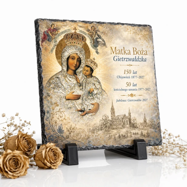 FOTOGRANIT z Matką Bożą Gietrzwałdzką – 150-lecie Objawień 1877–2027 | Linia AUREA STONE™