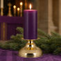 Lichtarz mosiężny – klasyczna podstawka pod świecę ołtarzową i liturgiczna