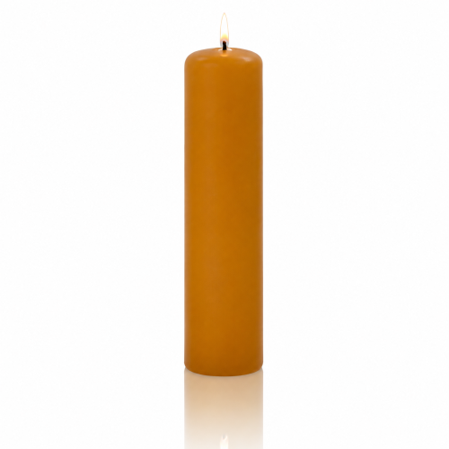 Świeca soborowa gładka woskowa – Ø 7 × 30 cm