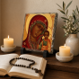 FOTOGRANIT z wizerunkiem Matki Boskiej Kazańskiej – Obrazek Religijny na granicie | Linia AUREA STONE™