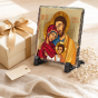FOTOGRANIT z motywem Rodziny Świętej Bizantyjskiej – Obrazek Religijny na granicie | Linia AUREA STONE™