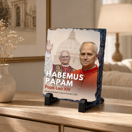Papież LEON XIV Robert Pervost - Obrazek Religijny na granicie
