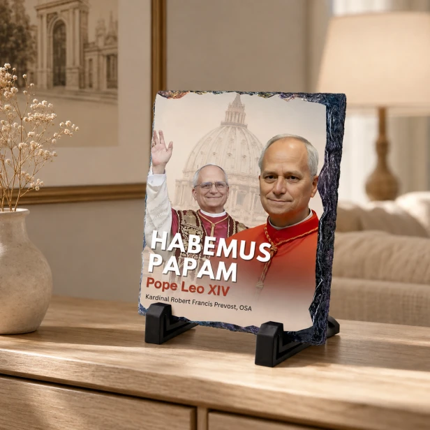 Papież LEON XIV Robert Pervost - Obrazek Religijny na granicie