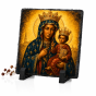 FOTOGRANIT Matka Boska Częstochowska Królowa Polski – obrazek religijny na granicie | Linia AUREA STONE™