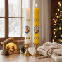 Świeca gromniczna Serce Matki Bożej – Ø 30 mm, wysokość 30 cm