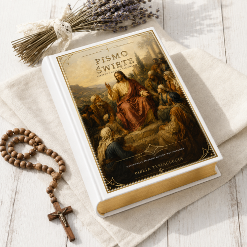 Biblia Tysiąclecia – ilustrowane zbiorami Muzeów Watykańskich [wydanie kolekcjonerskie]