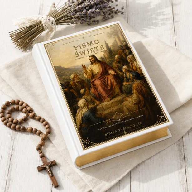 Biblia Tysiąclecia – ilustrowane zbiorami Muzeów Watykańskich [wydanie kolekcjonerskie]