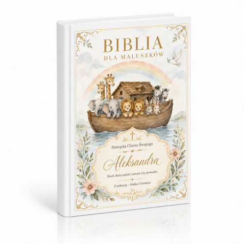 Biblia dla maluszków z dedykacją – Pamiątka Chrztu Świętego | Prezent dla dziecka
