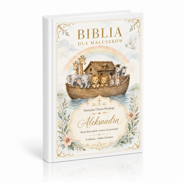 Biblia dla maluszków z dedykacją – Pamiątka Chrztu Świętego | Prezent dla dziecka