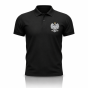Koszulka polo patriotyczna Orzeł Królewski – czarna | SacrumStyle™