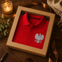 Czerwone polo Orzeł Królewski – eleganckie opakowanie prezentowe SacrumStyle™