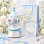 Karuzela pozytywka ROYAL BLUE – niebieski zestaw prezentowy dla dziecka