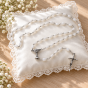 Różaniec komunijny biały KREDA IHS – 47 cm