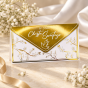 Koperta na pieniądze na Chrzest Święty z życzeniami | SacraEnvelope™ GOLDEN DOVE