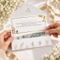 Koperta na pieniądze na Chrzest Święty z życzeniami | SacraEnvelope™ GOLDEN DOVE