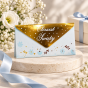 Koperta na pieniądze na Chrzest Święty z życzeniami | SacraEnvelope™ BLUE BLOSSOM