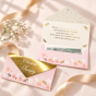 Koperta na pieniądze na Chrzest Święty z życzeniami | SacraEnvelope™ ROSE BLOSSOM