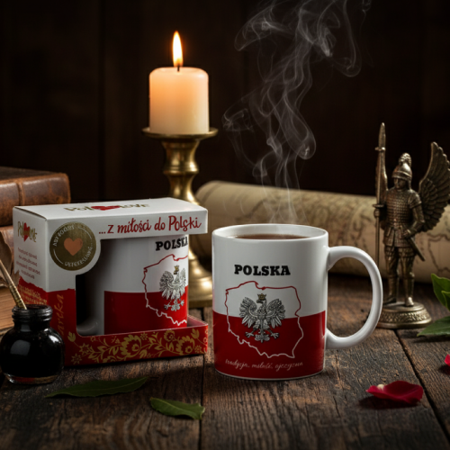 w aranżacji  Kubek POLSKA- tradycja, miłość, ojczyzna