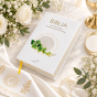 Biblia – Pamiątka Pierwszej Komunii Świętej z dedykacją i planem lektury, Biblia Paulistów