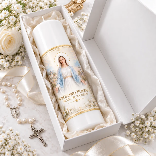 Elegancki religijny zestaw prezentowy