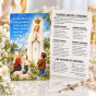 Pocztówka dwustronna z modlitwą Tajemnice Różańca - Objawienia Fatimskie