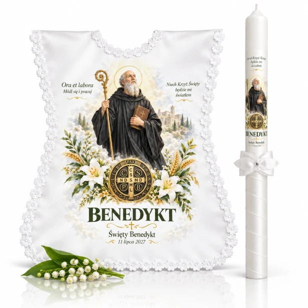Zestaw chrzcielny Świętego Benedykta.png