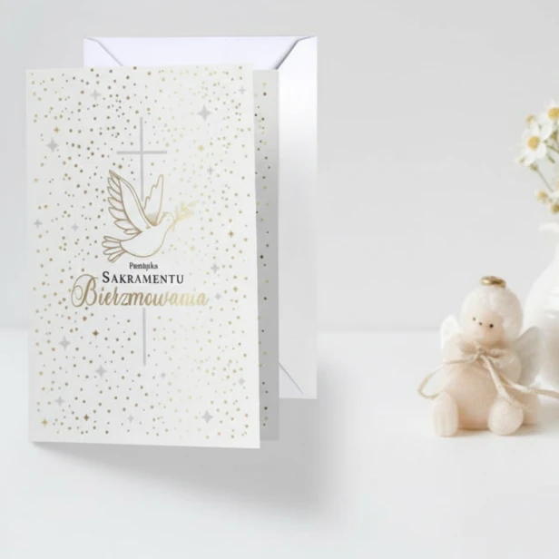 Kartka Bierzmowanie B6 – elegancki dodatek do prezentu sakramentalnego