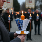 Okapnik papierowy Matka Boża Gromniczna – osłonka do świecy z modlitwą