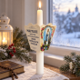 Okapnik maryjny na gromnicę w aranżacji domowej