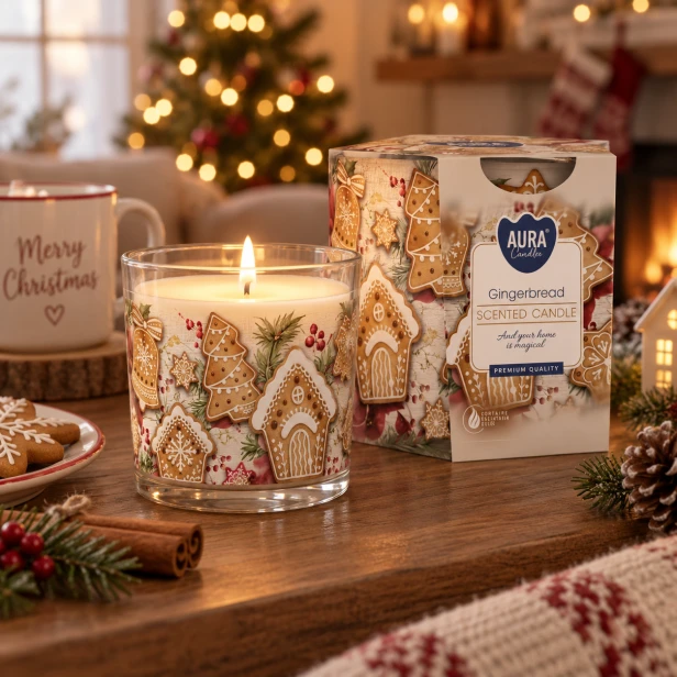 Świeca zapachowa Gingerbread – korzenny aromat Bożego Narodzenia