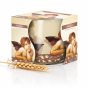 Świeca zapachowa Aniołki – dekoracyjna świeca w szkle z cherubinem
