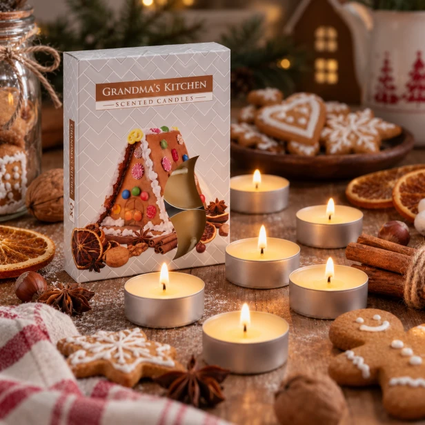 Grandma’s Kitchen – zestaw podgrzewaczy zapachowych w bożonarodzeniowej aranżacji